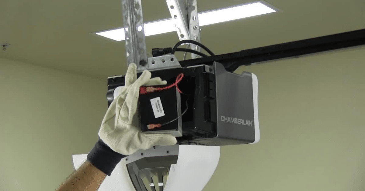 how to change battery in garage door opener